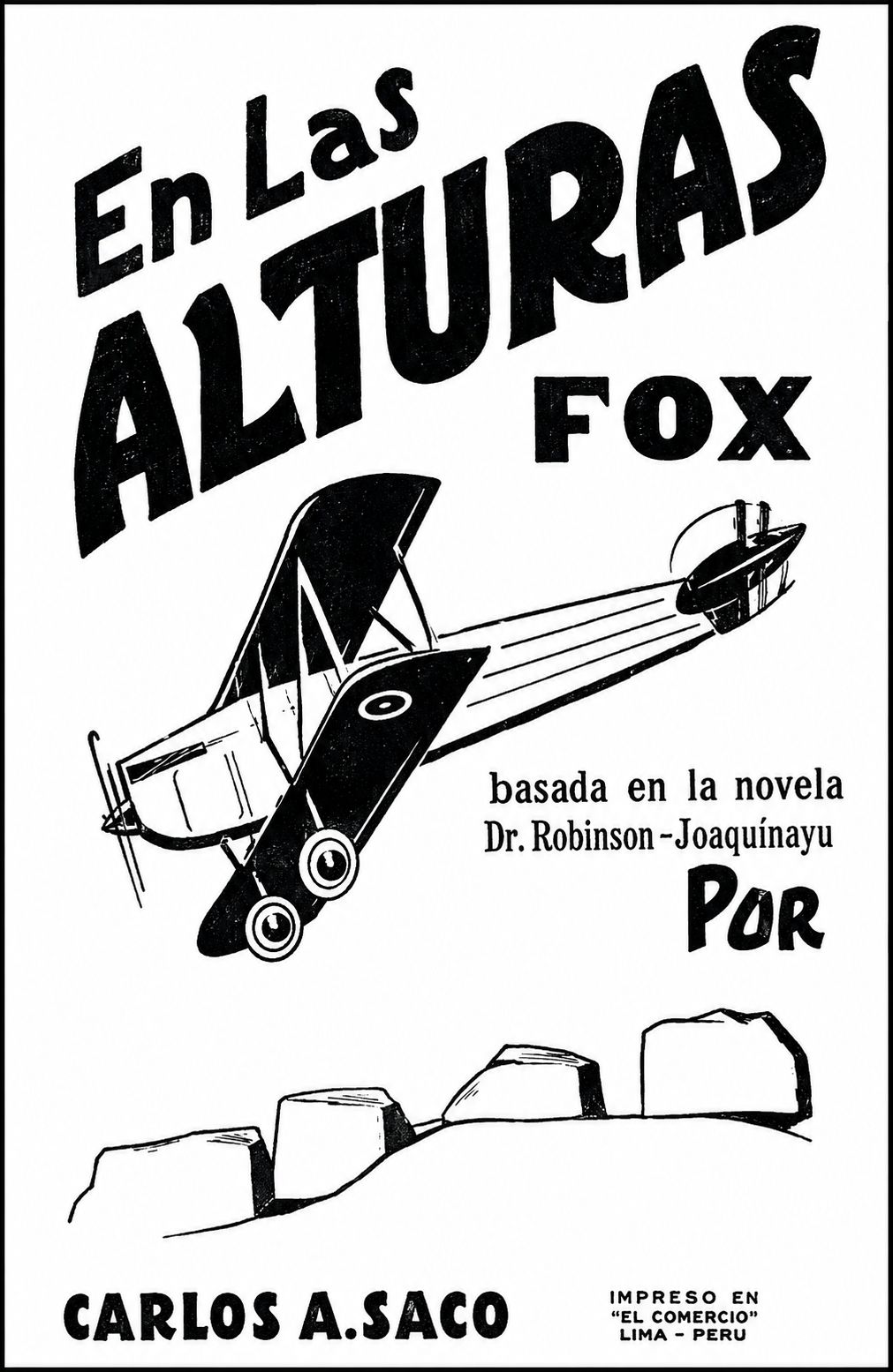 Portada de la partitura «En las alturas»